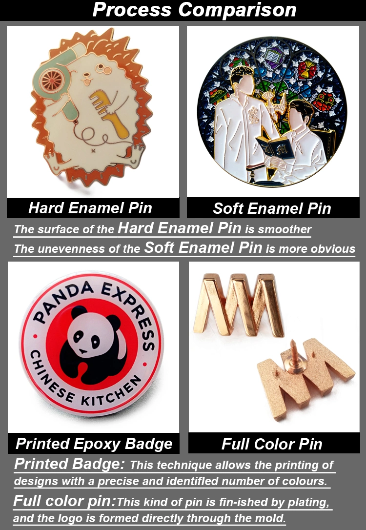 Sample Customization No Minimum Metal Badge Manufacture Metal Hard Enamel Pins Factory Custom Lapel Pins Custom Enamel Pin