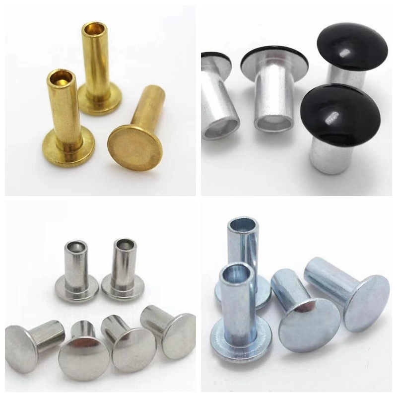 China Manufacturers Fastener Semi Tubular Rivet Tubular Rivets Flat Head Rivet Solid Rivet