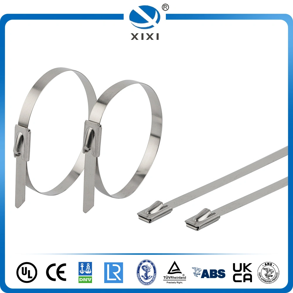 Stainless Steel Cable Tie---304 316 UL Ball Lock Uncoated Cable Tie