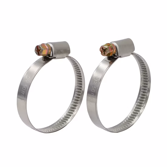 Bom preço com alta qualidade tipo G (alemão) azul-branco galvanizado ou aço inoxidável não perfurado de 9 mm e 12 mm de banda para tubo de mangueira sem-fim braçadeiras de tubo